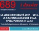 689 – LdS2 – LA LEGGE DI STABILITÀ 2014 – 2016 LA RAZIONALIZZAZIONE DELLA SPESA PUBBLICA (ARTT.11 – 12)