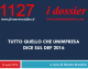 Dossier 1127 – TUTTO QUELLO CHE UNIMPRESA DICE SUL DEF 2016
