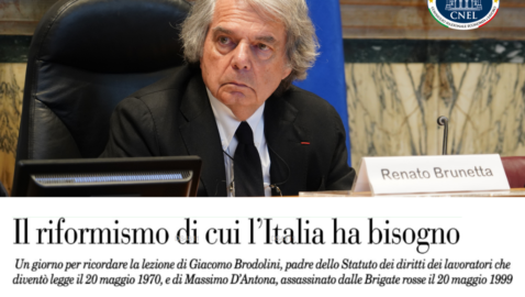 R.BRUNETTA (Editoriale su ‘Il Foglio’): “Il riformismo di cui l’Italia ha bisogno”